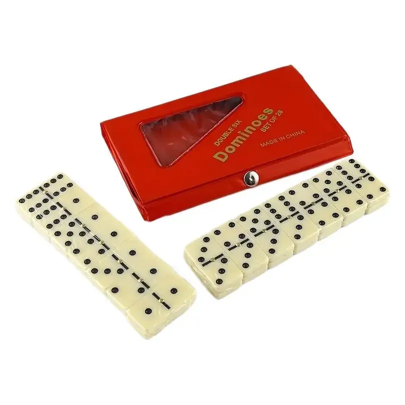 Domino Chess Blocks Kits  Board Games Travel Funny Table Game  Toys For Kid Children Educational Toys Gifts