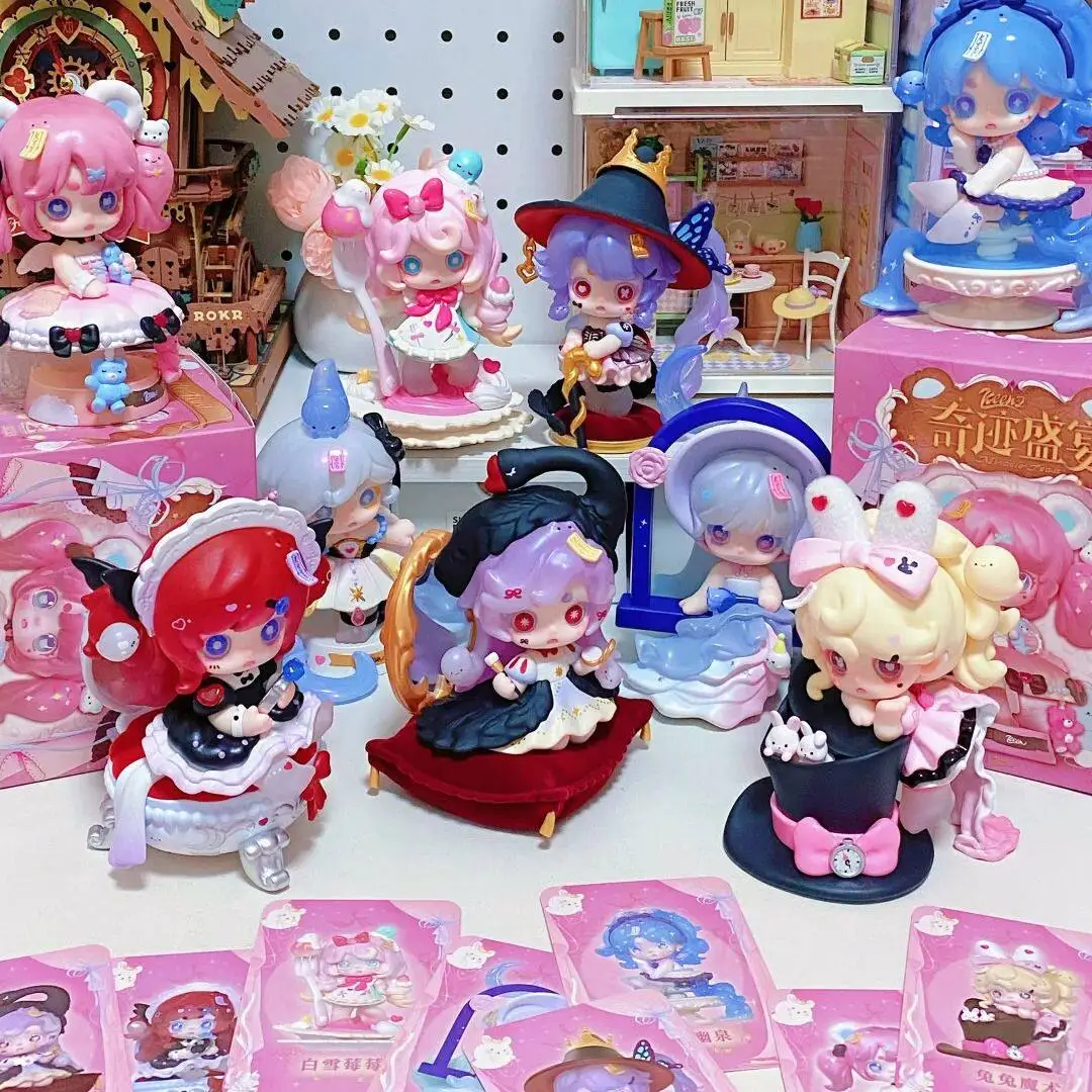 

Keeno V4 Miracle Feast Series New Original Blind Box Mystery Box Anime Figures Trendy Toy Handmade Model Desktop Ornament Gift