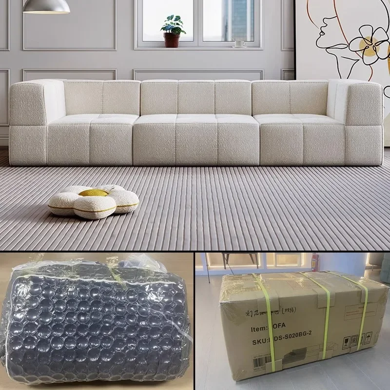 cream vacuum sponge combination sofa