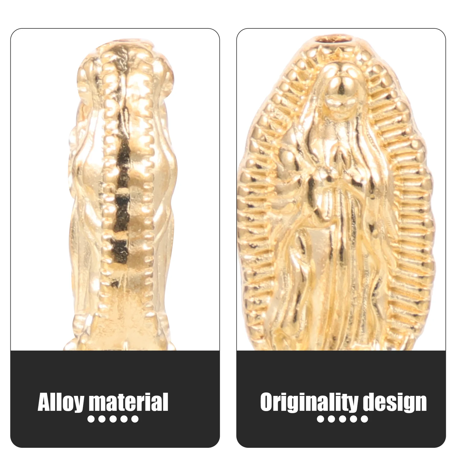 

60Pcs DIY Jewelry Charms Virgin Mary Pendants Alloy Accessories for Necklace Earrings Bracelet Making Necklace DIY Charms