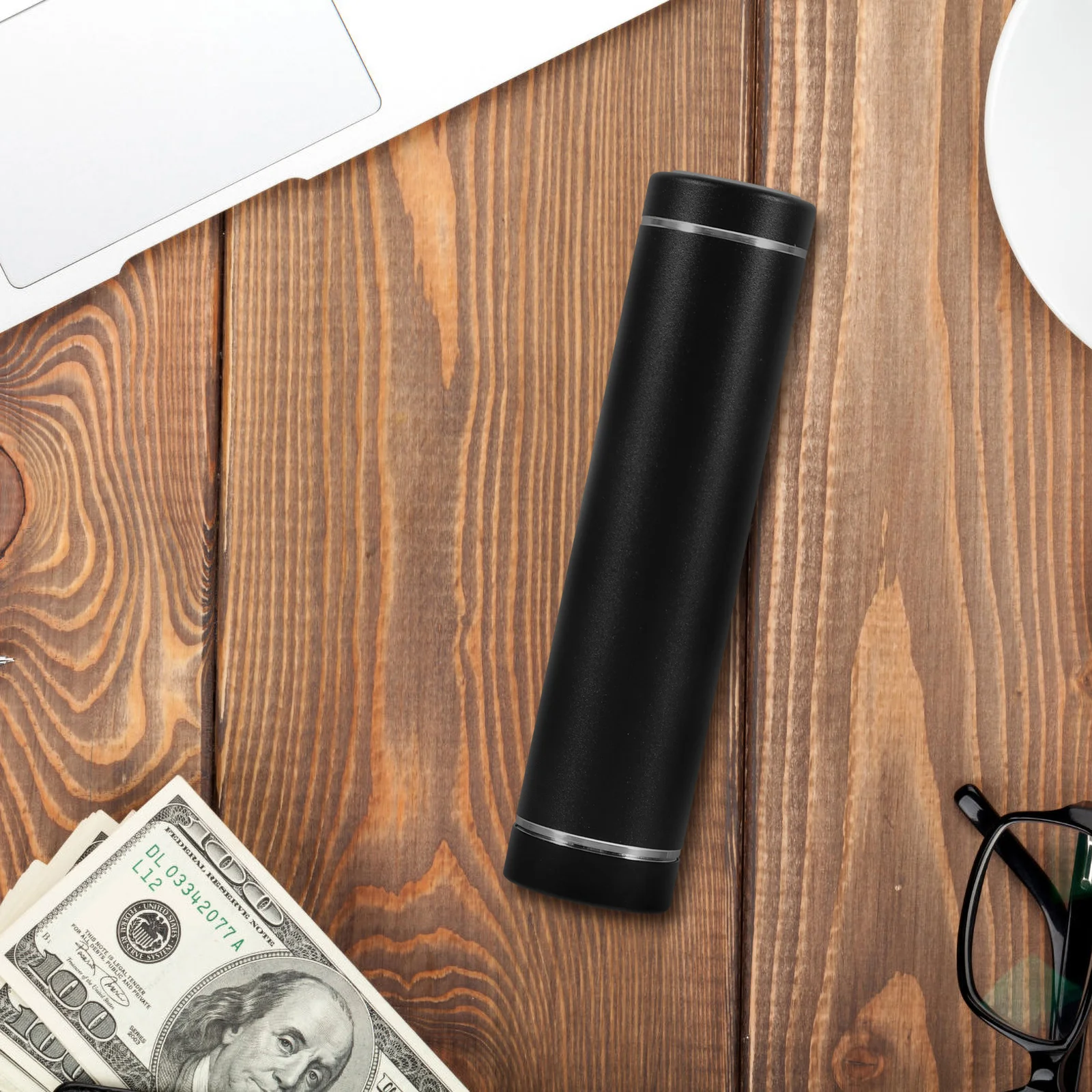 

Portable Hidden Money Power Bank Storage Box Black Travel Hider Compact Discreet Stash Secret Container Fake Decor Prank Prop