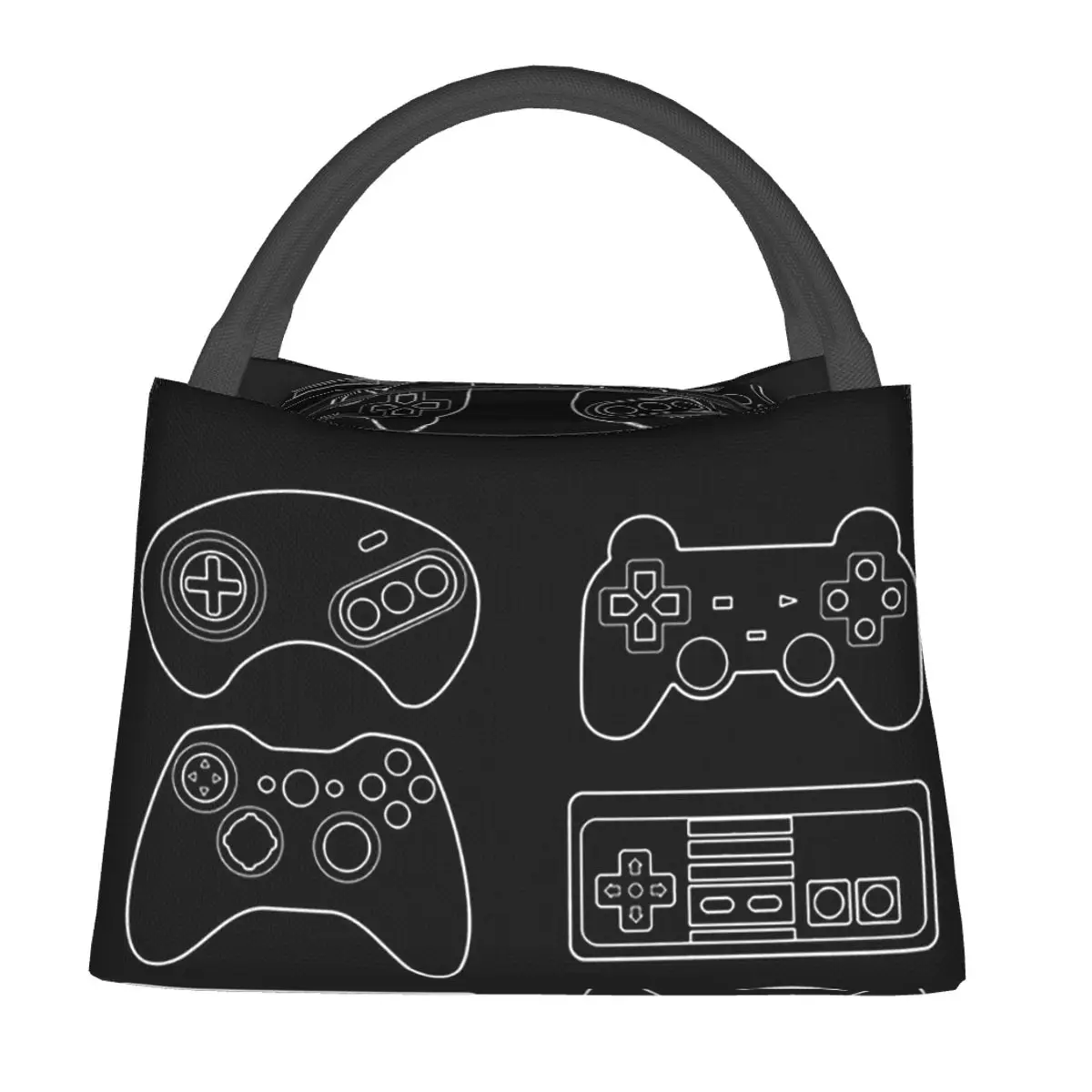 Choose Your Weapon Video Game Gaming Console Gamer Lunch Bags Bento Box Lunch Tote Picnic Bags Thermal Bag for Woman Work