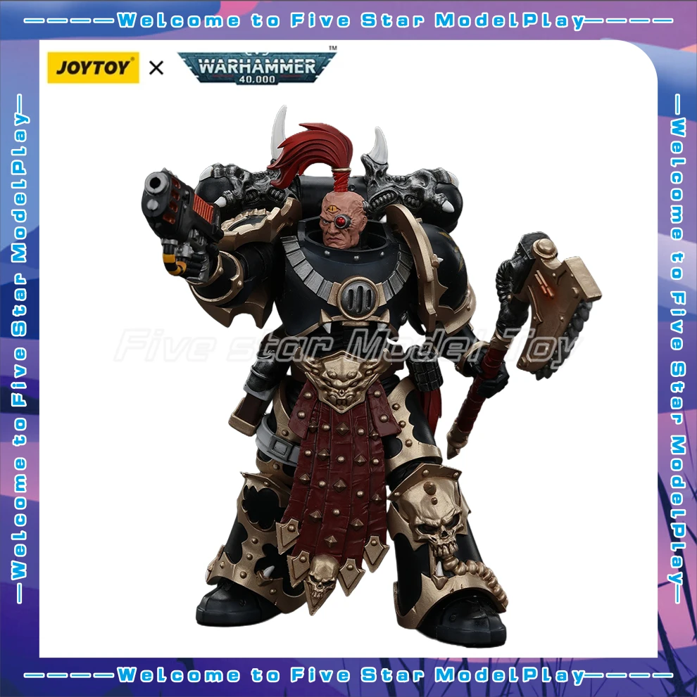 

В наличии оригинальная фигурка JOYTOY Warhammer 40K Chaos Space Marines Black Legion1/18, модель игрушки, коллекция подарков