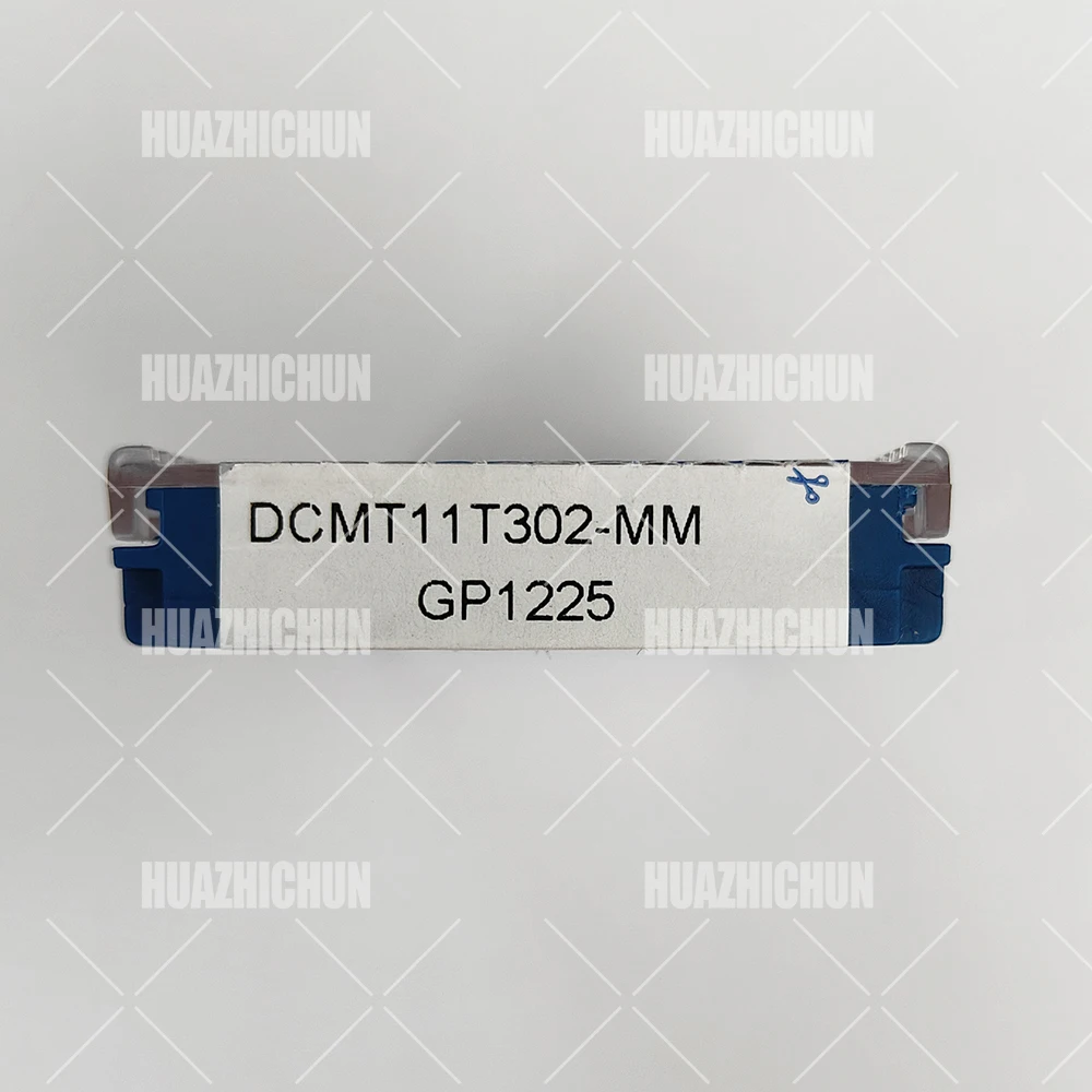 

HUAZHICHUN DCMT11T302-GM GP1125 GESAC Карбидный токарный станок с ЧПУ Вставки для токарной обработки резьбы для держателя инструментов для токарной обработки резьбы