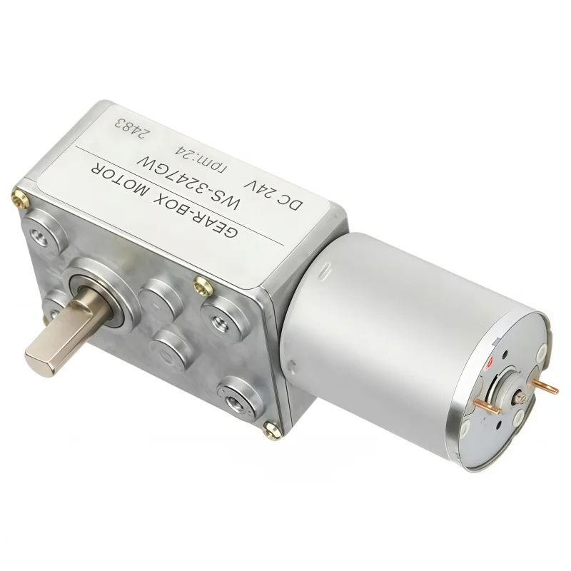 Worm Gear Worm DC Speed Reduction Motor WS-3247GW, with Large Torque, 12V/24V Adjustable-speed Motor