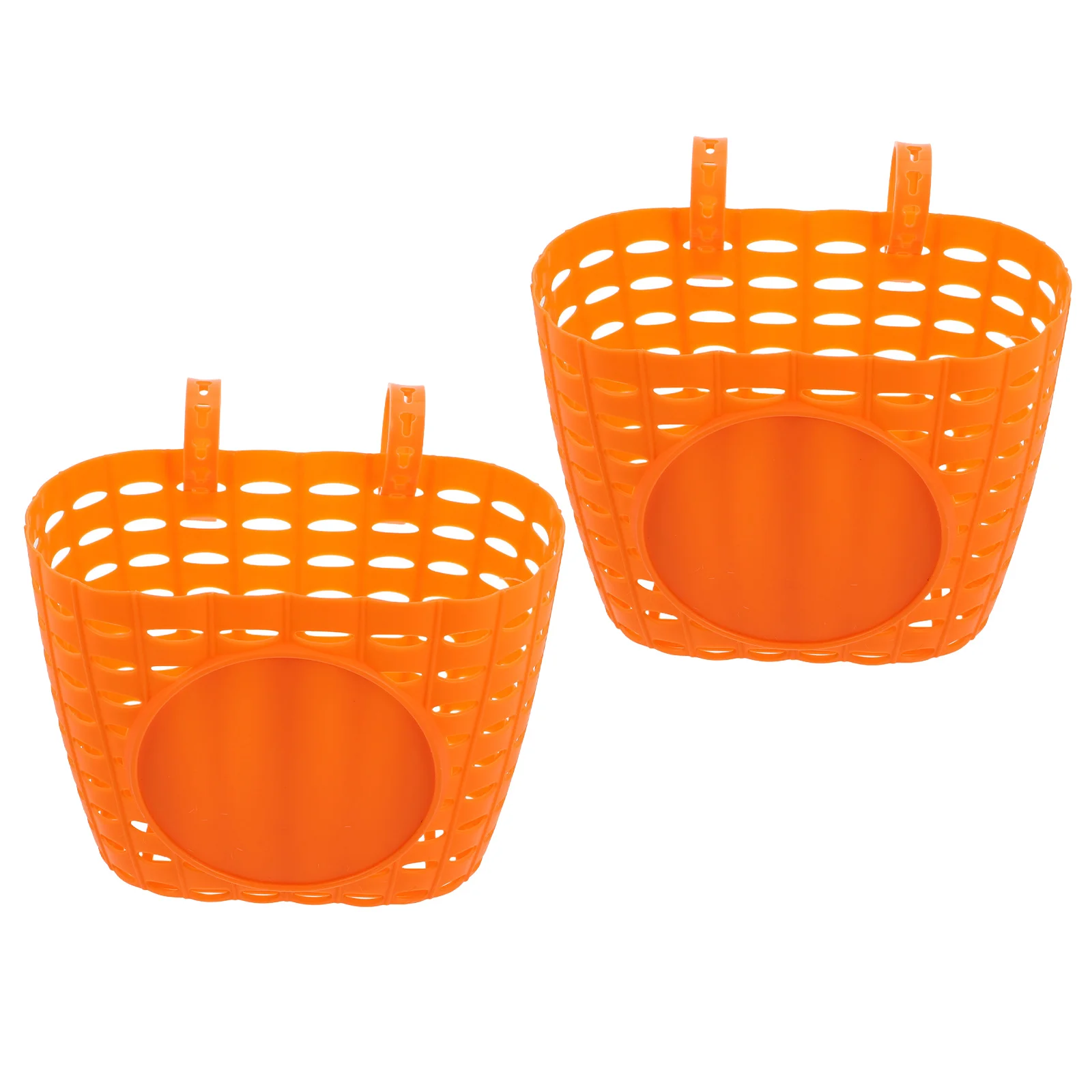 

2Pcs Bike Basket Detachable Plastic Handlebar Container for Scooters Tricycles Outdoor Cycling Lightweight