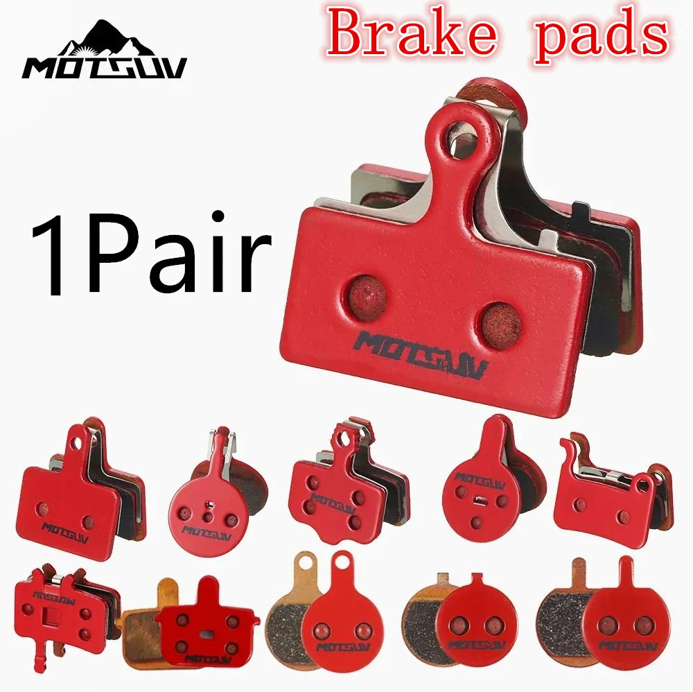 

MOTSUV 1Pair/2pcs Metal Sintered MTB Bicycle Hydraulic Disc Brake Pads Mountain Cycling Bike Brake Pads for Shimano Zoom Magura