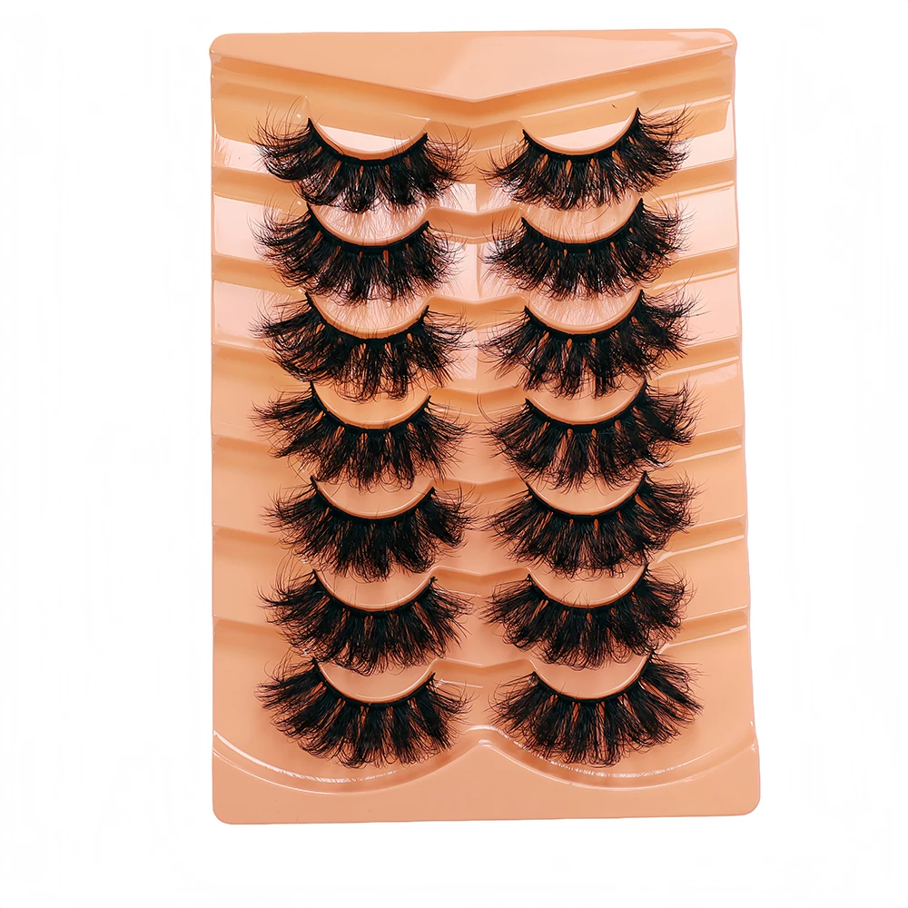 7-أزواج من الرموش الصناعية من سلسلة أوروبية وأمريكية رموش تكثيف سميكة تايلاندية طراز عصري رقيق للغاية #6