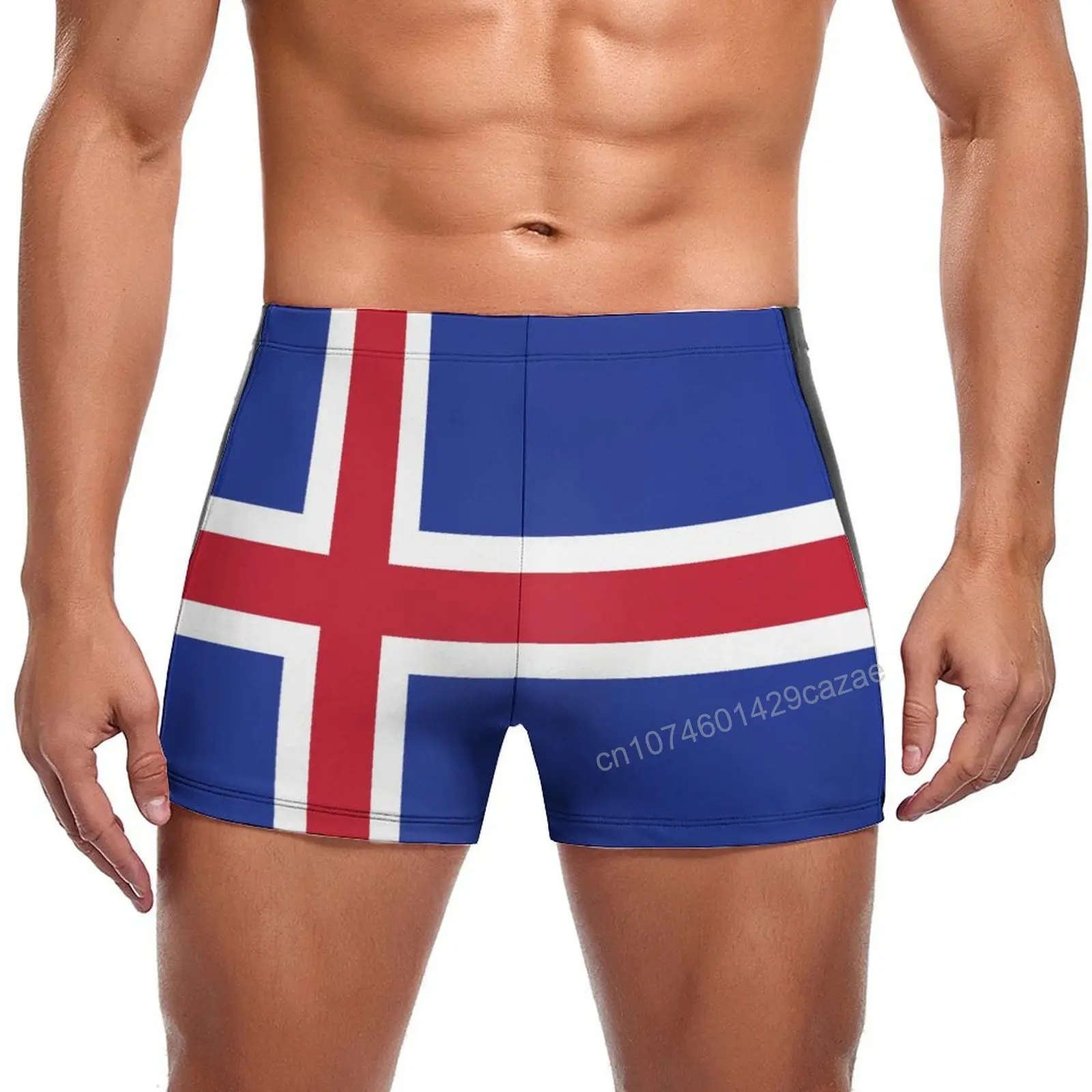 Swimming Trunks Iceland Flag Quick Dry Shorts For Men Swim Beach Short Summer Gift