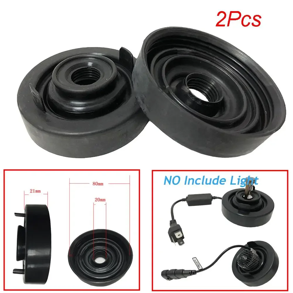 80mm Car Headlight Bulb Dust Cover 80mm Retrofitting Soft Rubber Waterproof Cap For LED Headlight HID Xenon Lamp Installation