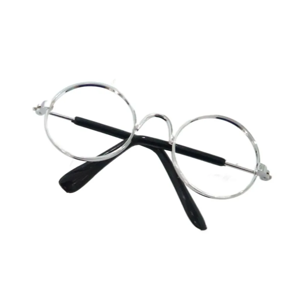Miniature 10CM 10CM Glasses Toys Replaceable Round Frame Glasses Multi Color Miniature Eyeglasses Doll