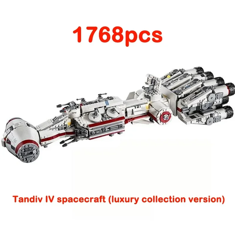 New In Stock Tantive IV Rebel Blockade Runner Building Blocks Star 75244 Bricks Toys for Children Birthday Christmas Gift