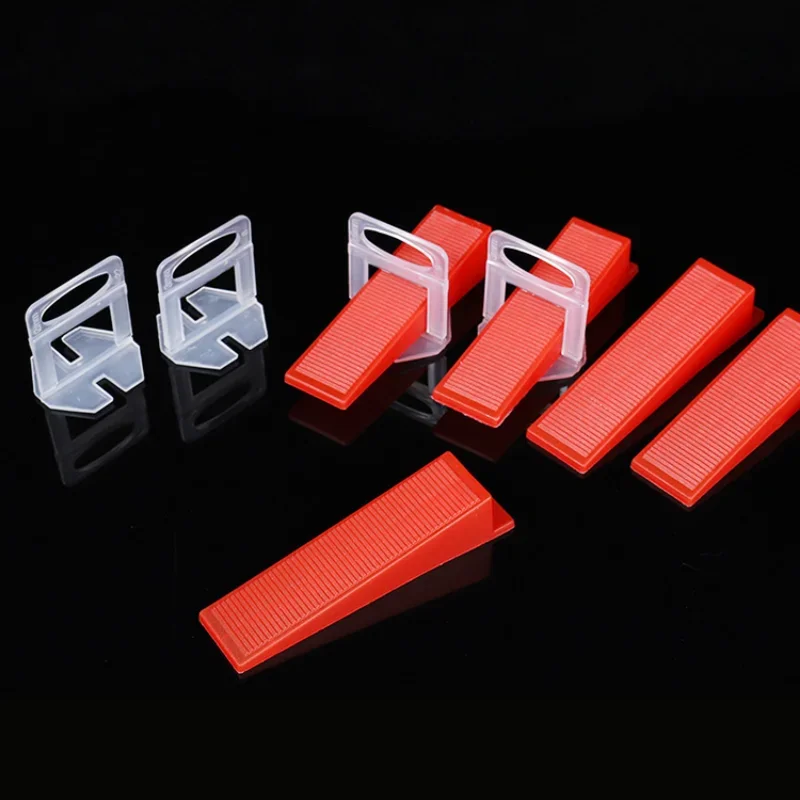 100Pcs Tile Leveling System 1MM Tile Leveler Spacers Clip Construction Tools Parts for DIY Tile Laying Leveling