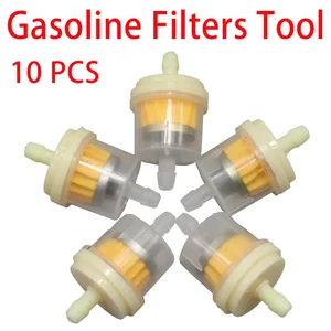 Professional oil filter for motorcycle, fuel filter in line, tool for scooter, moped, dirt bike, ATV, with 10 pieces 10 Main Sales Fuel Filter - №6