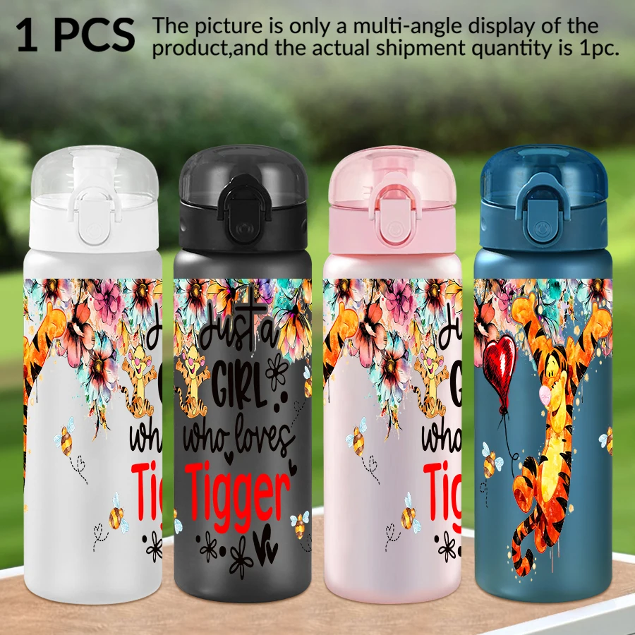 

1Pc Disney Tigger Sunflower Pattern 26oz Plastic Water Bottle Outdoor Sports Water Cup Birthday/Homecoming Gift