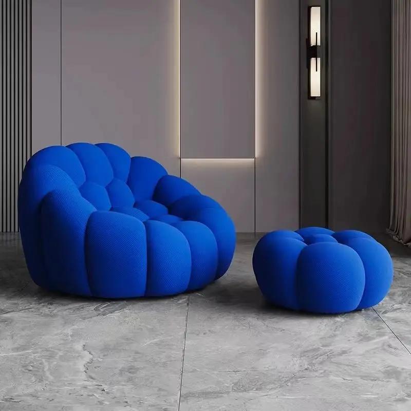 Modern Hotel Living Room Soccer Bubble Football Leisure Chair Foam Shaped Sofa Armchair for Bedroom Apartment