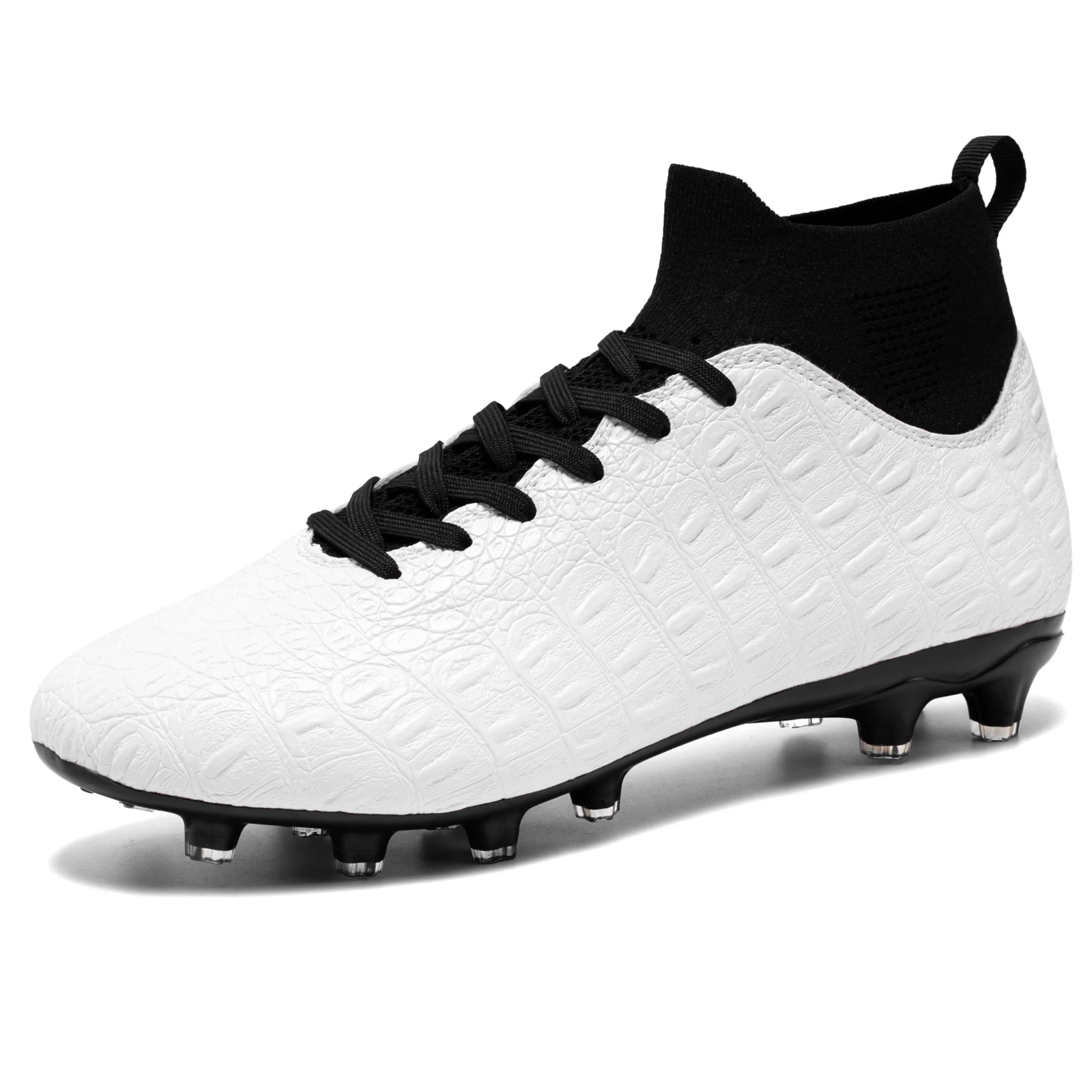 Men's Soccer Shoes FG Anti-Skid High Top Football Boots Boy's Professional Training Shoes Kids Outdoor Soccer Cleats 2023 New