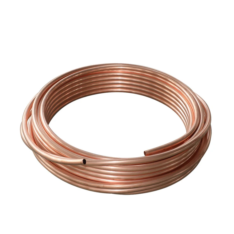1Meters Soft Copper Tube Coil OD1.8/2/3/4/5/6/8/9/10mm  99.9%Pure Coppers Wire Pipe for Airs Conditioner Cooling