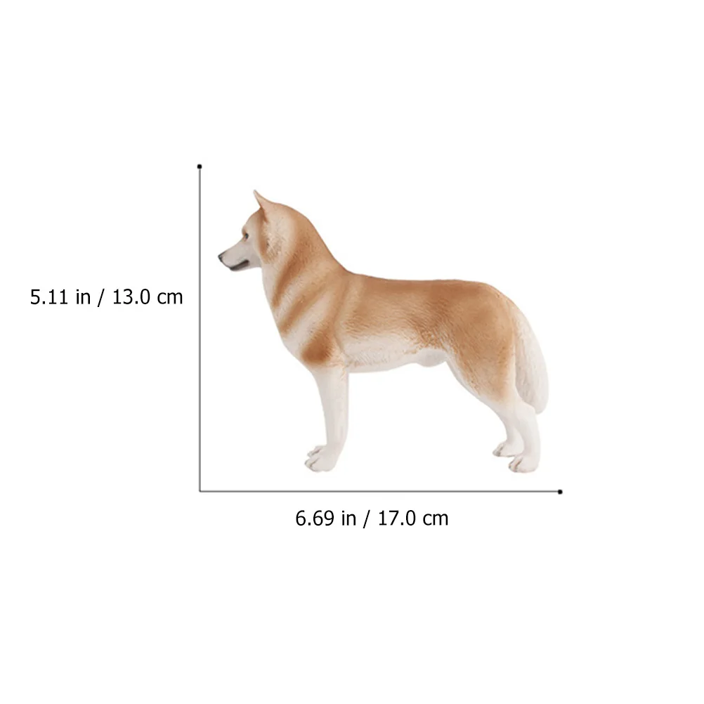 

2pcs Pet Dog naments PVC Toys Home Decor Husky Model Educational Gift Kids Animal Knowledge Simulated Pets Skill Development