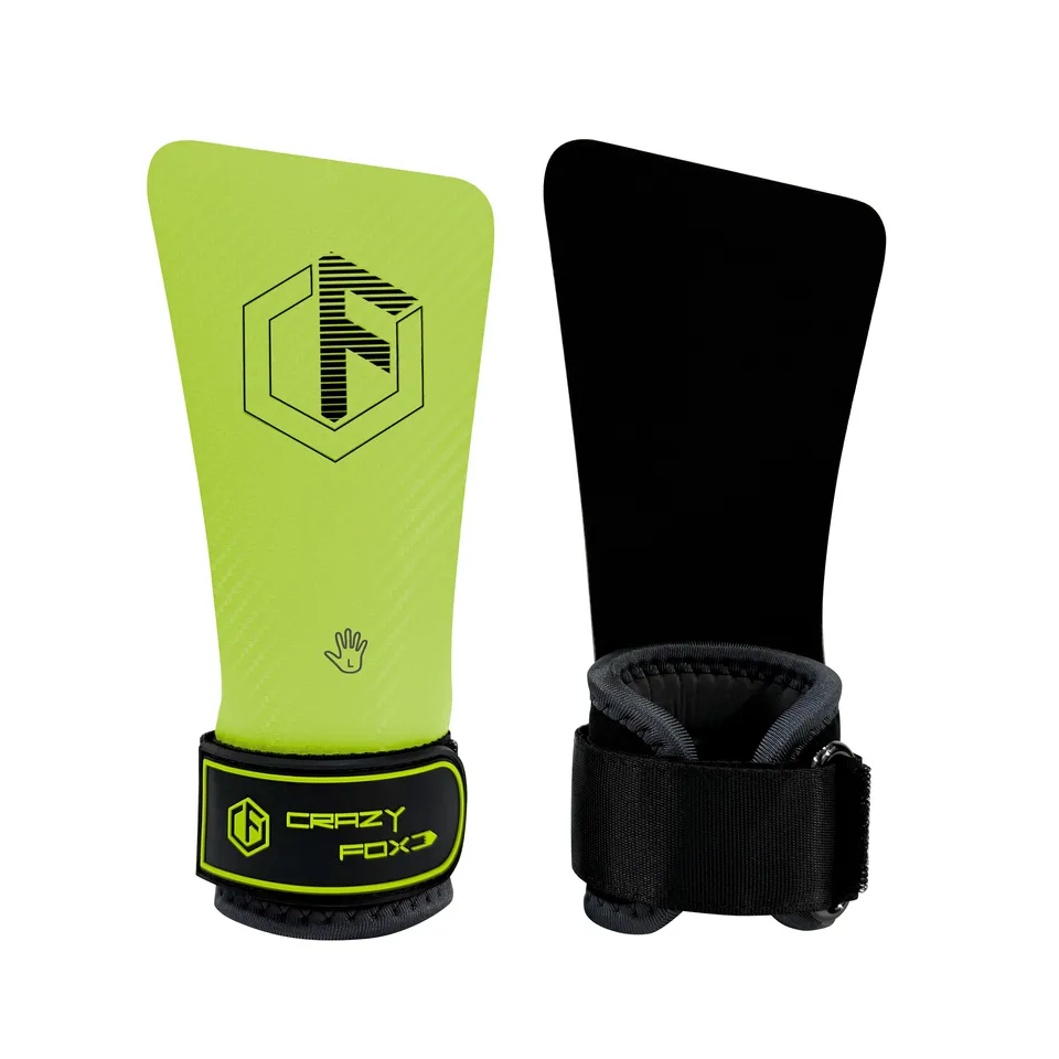 Rubber Gymnastics Grips Crazy Fox New Generation for Weightlifting Hand Grip Heavy Powerlifting Deadlifts Rows Pull Ups Sports - Detail Angle #06