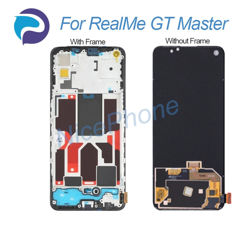 Dla RealMe GT Master Ekran LCD + dotykowy wyświetlacz Digitizer 2400 * 1080 RMX3363, RMX3360 Dla RealMe GT Master Wyświetlacz LCD