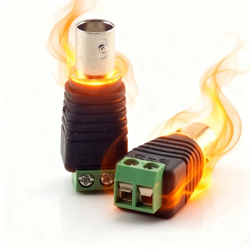 1/2/5/10pcs Coax Cat5 BNC Female Connectors Plug Adapter BNC Plug UTP Video Balun Connector for cable CCTV Camera B5