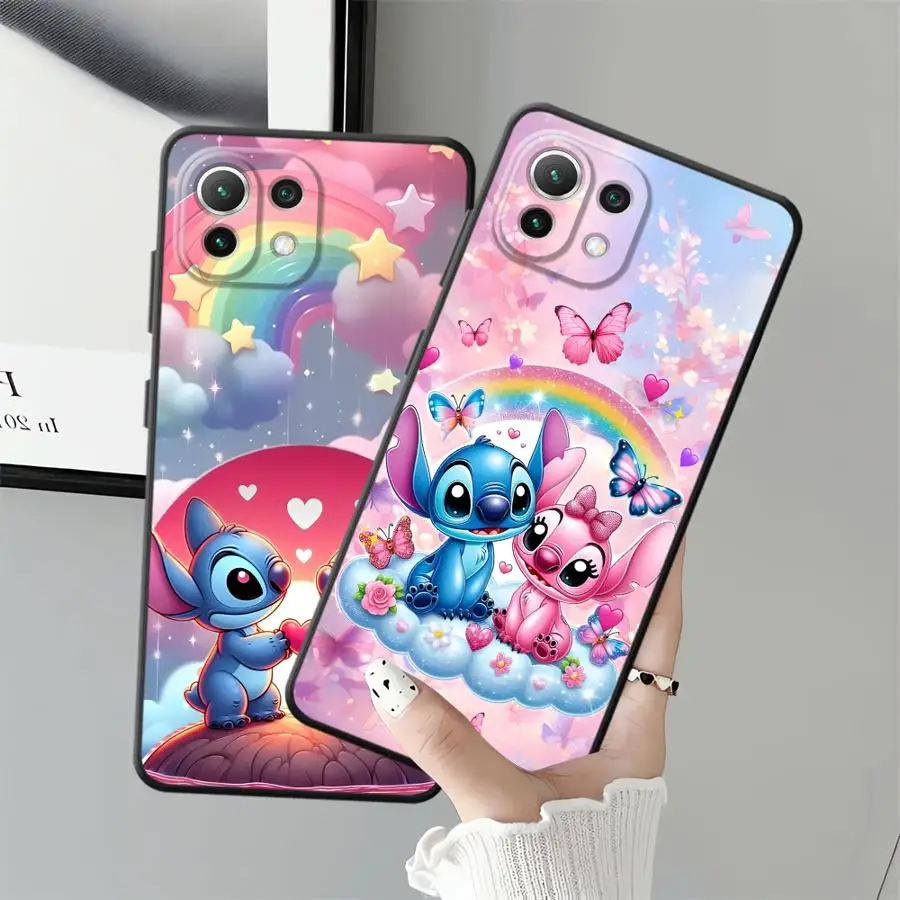 เคสโทรศัพท์แบบนิ่มสำหรับ Xiaomi Mi 10T 9 11T 14 Pro 9T CC9Pro 13 10 11 13 Lite ลายดิสนีย์ สติทช์ คู่รัก