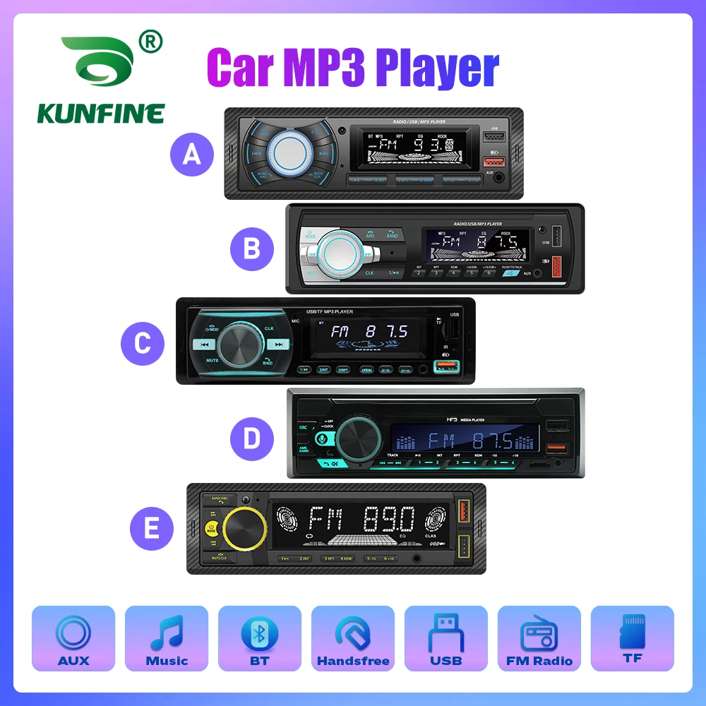 1 din Car Radio MP3 Player FM Tuner Stereo USB Car Audio Stereo SD TF USB Multimedia Autoradio Player Remote Control  Bluetooth