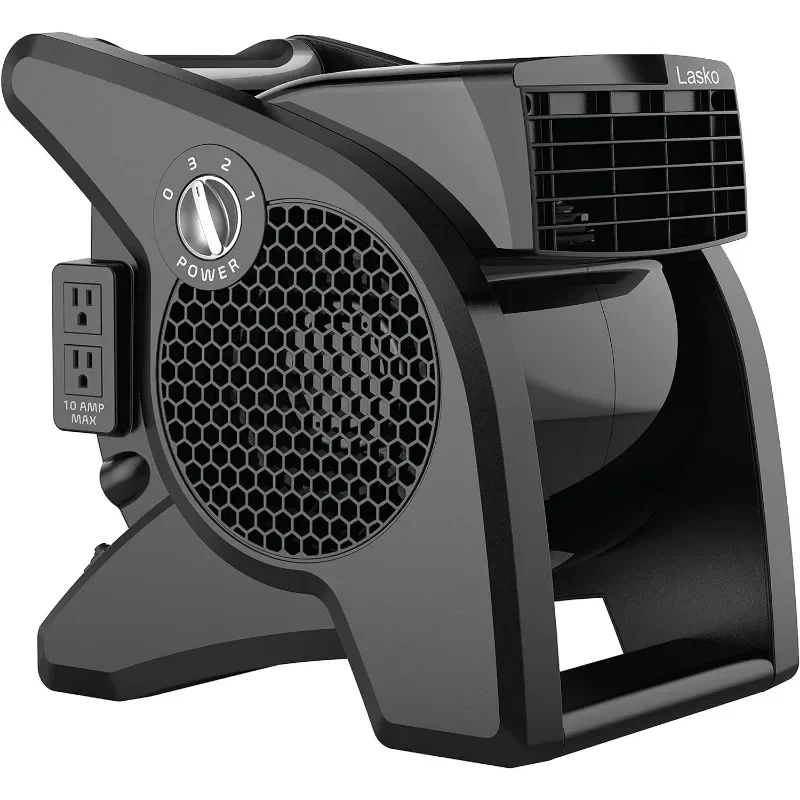 Lasko-ventilador de Torre oscilante eléctrico de alta velocidad, 35 pulgadas, negro plateado, U35115