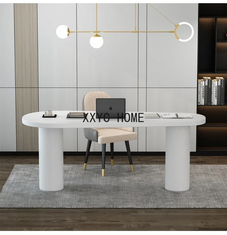 Nordic Bureau Moderne Minimalistische Bureau Massief Houten Bureau Creatieve Computer Essenhout