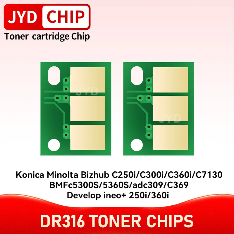 DR316 DR 316 Drum Chip for Konica Minolta bizhub C250i C300i C360i TN 328 AAV70RD AAV70TD DR316K  Image Unit Reset Chip 90K 120K