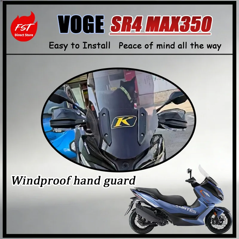FOR VOGE SR4MAX350 Handlebar Wind Deflector Windproof Hand Guard Protector with Riser Extension Mod Parts Motorcycle Accessories