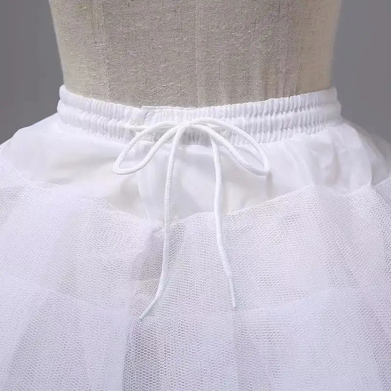 White Mini 3 Layers Wedding Flower Girl Petticoat Underskirt Crinoline Slips