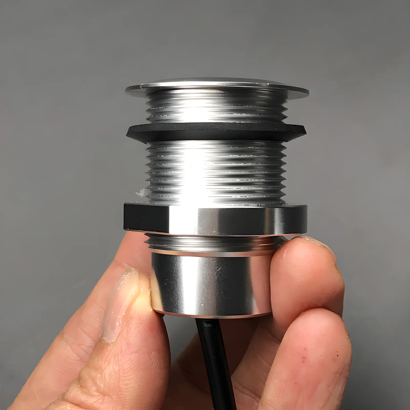 IP67 Outdoor Waterproof Passive Pickup Microphone 3.5mm Audio Plug Mic‑In for CCTV Security Camera