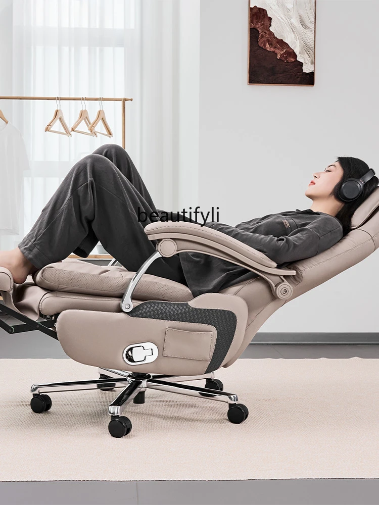 Genuine Leather Executive Chair Business Comfort Office Seating Human Body Sitting for a Long Time Computer Chair