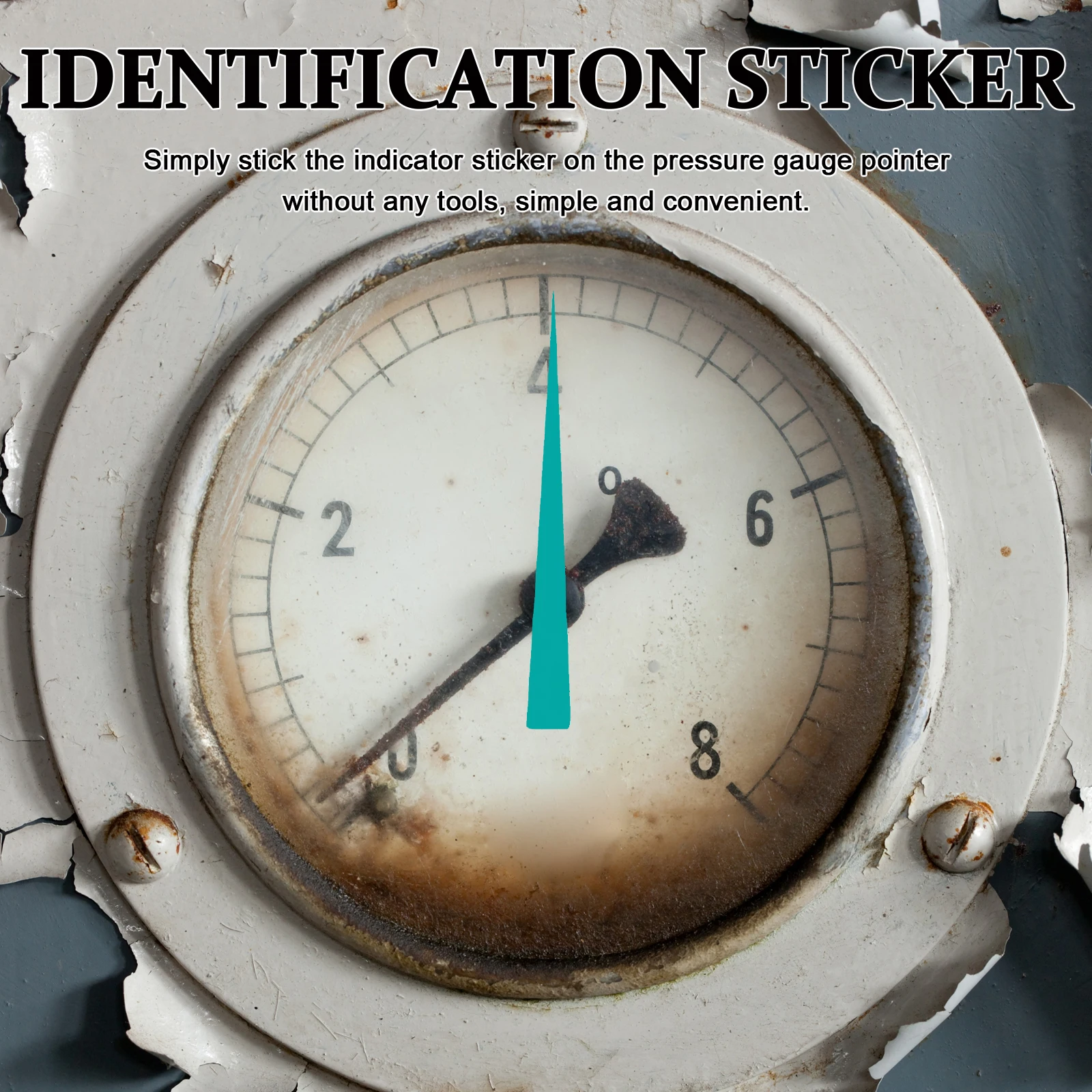 Waterproof Reflective Dial Pointer Stickers for Pressure Gauge Needle Easy Apply for Hydraulic Well Water Column Pool Pump Rv