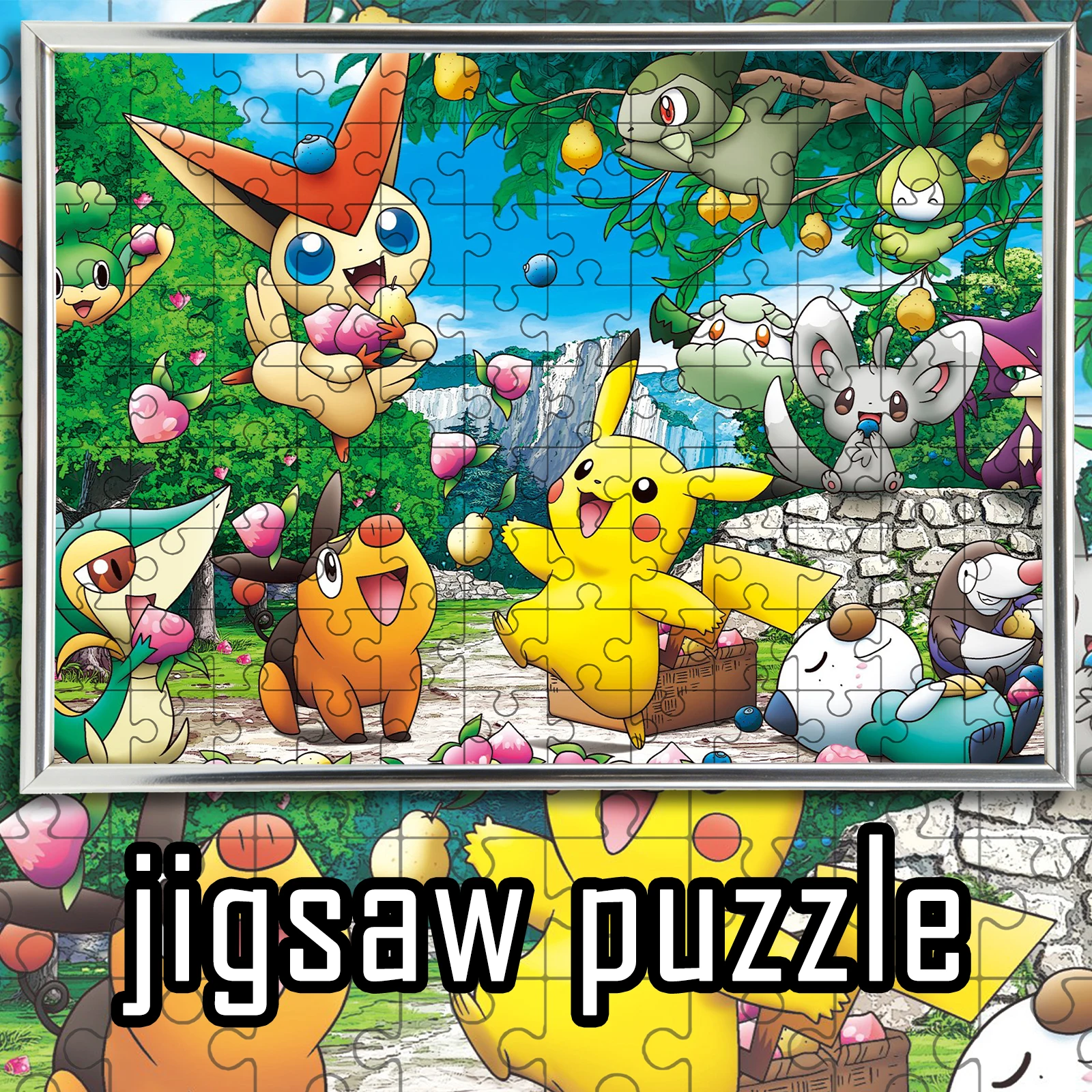 

Пазл с тематикой мультфильма Покемон, 108/200/300/500/1000 элементов, деревянная напольная игра-головоломка, украшение для комнаты