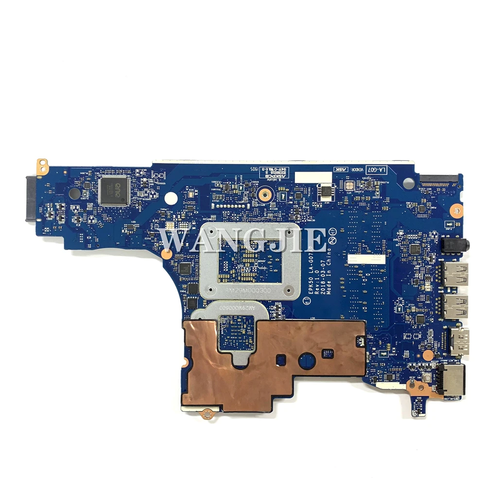 Refurbished Board ERV:1.0 For HP 15-DA 15T-DA 250 G7 Laptop Motherboard EPK50 LA-G07AP SR3LD i3-7020U Tested OK