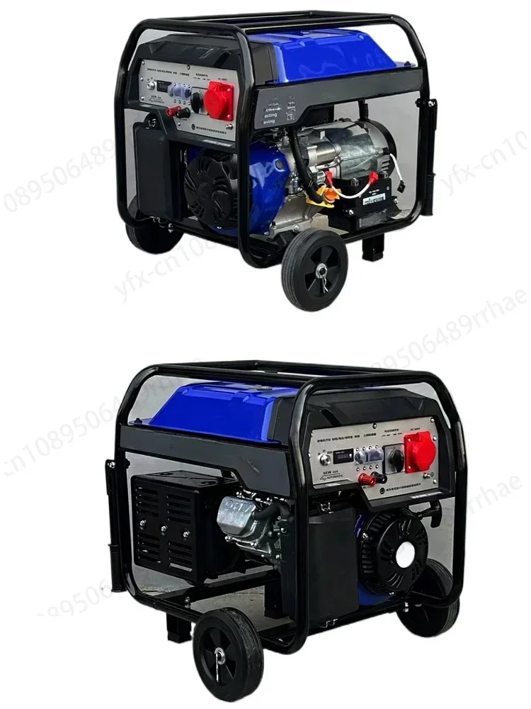 Gasoline generator 220V small portable household 3kw5/7/8/10 kW single 380 volts