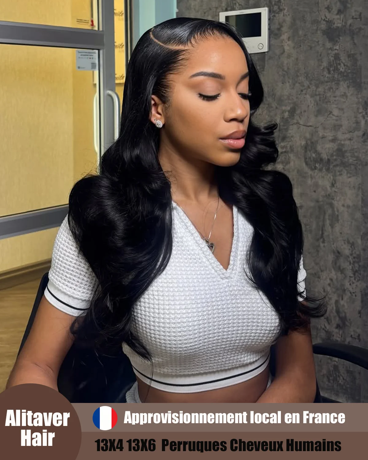 Body Wave Lace Front Echthaarperücken für Damen, kleberlose Body Wave Perücken aus Echthaar, 13x6 HD Lace Frontal Echthaarperücke