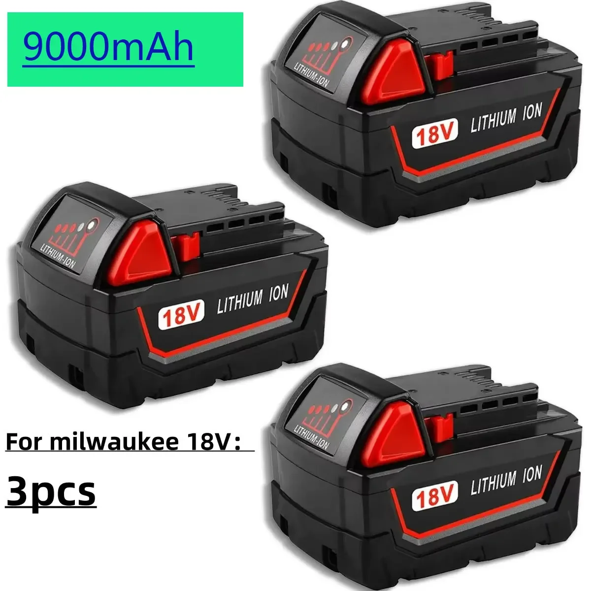 Origineel voor Milwaukee M18 Power Tool Batterij, Oplader, BR, XC, 18V, 12000mAh M18B5, 48-11-1860, Ingebouwde 21700 Batterij