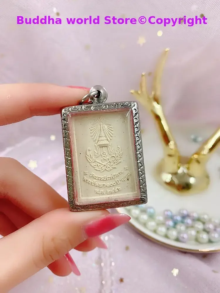 جنوب شرق آسيا تايلاند البوذية جلب ثروة حسن الحظ الصحة آمنة حماية فعالة ساكياموني بوذا بطاقة قلادة تميمة #2