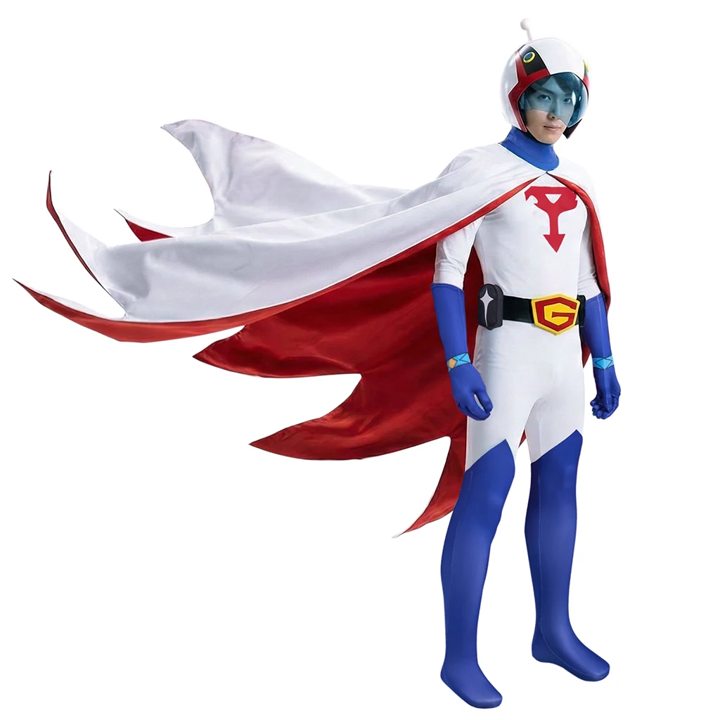 

Custom Made Gatchaman Ken Washio Cosplay Costume Adult Mens Superhero Jumpsuit Halloween Costume