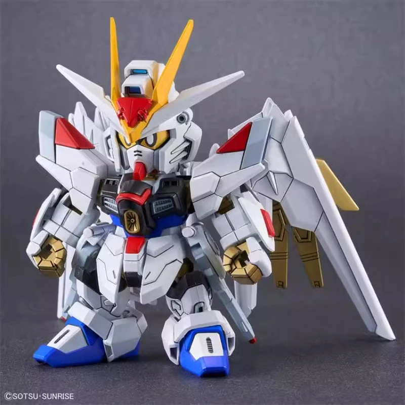 Bandai Original Anime SDCS 1/144 MIGHTY STRIHE FREEDOM GUNDAM Assembly Model kit Action Figure Toys For Kids Collectible Gift