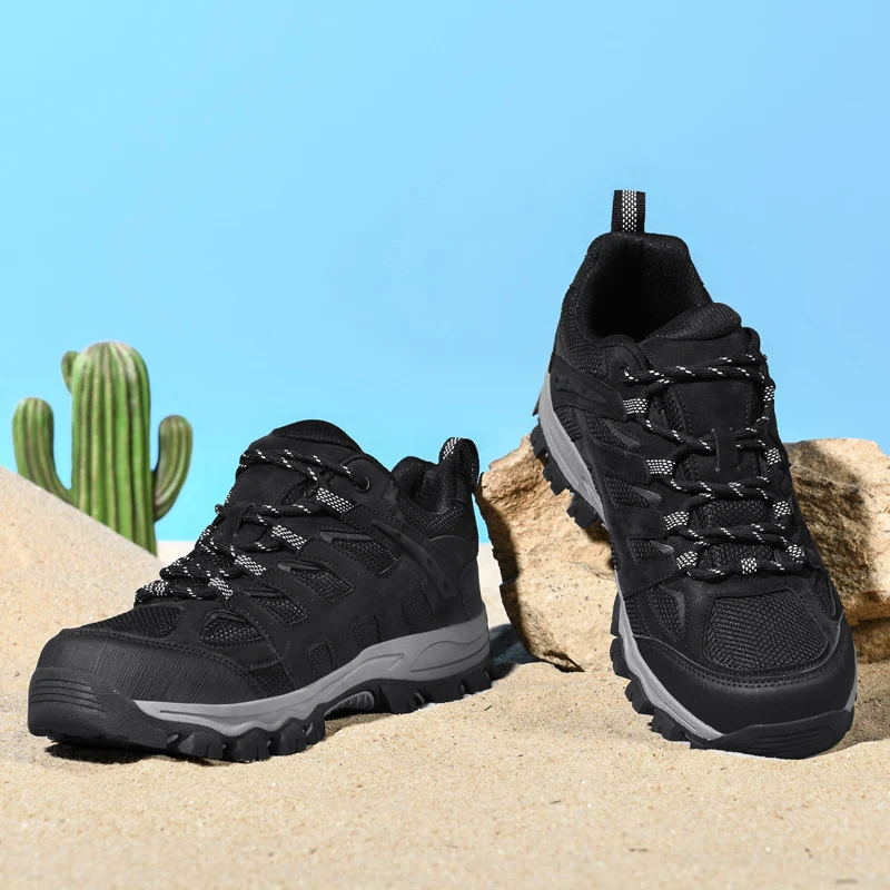 HIKEUP scarpe da Trekking per uomo sport all'aria aperta Trekking arrampicata Sneakers per uomo scarpe antinfortunistiche antiscivolo caccia turismo montagna