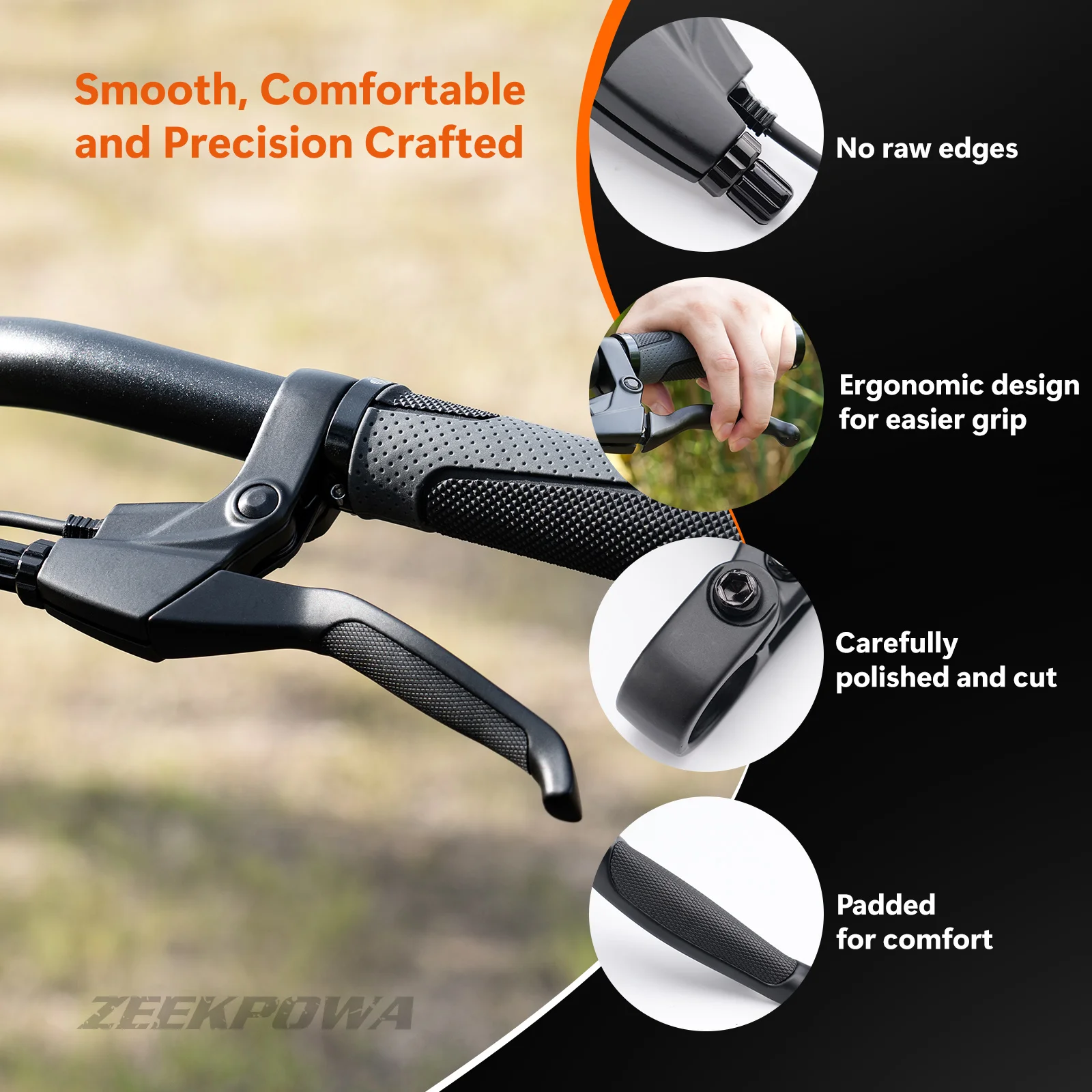 Zeekpowa رافعة الفرامل المقاومة للماء لـ Bafang BBS01B BBS02B BBSHD منتصف محرك المحرك استبدال Ebike قطع عتلات فرامل الطاقة