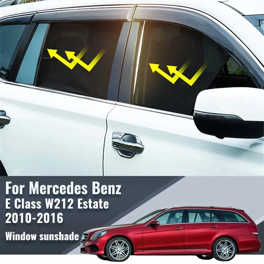 

For Mercedes Benz E Class W212 Estate Avant Wagon 2010-2016 Car Window SunShade UV Protection Auto Curtain Sun Shade Visor Net