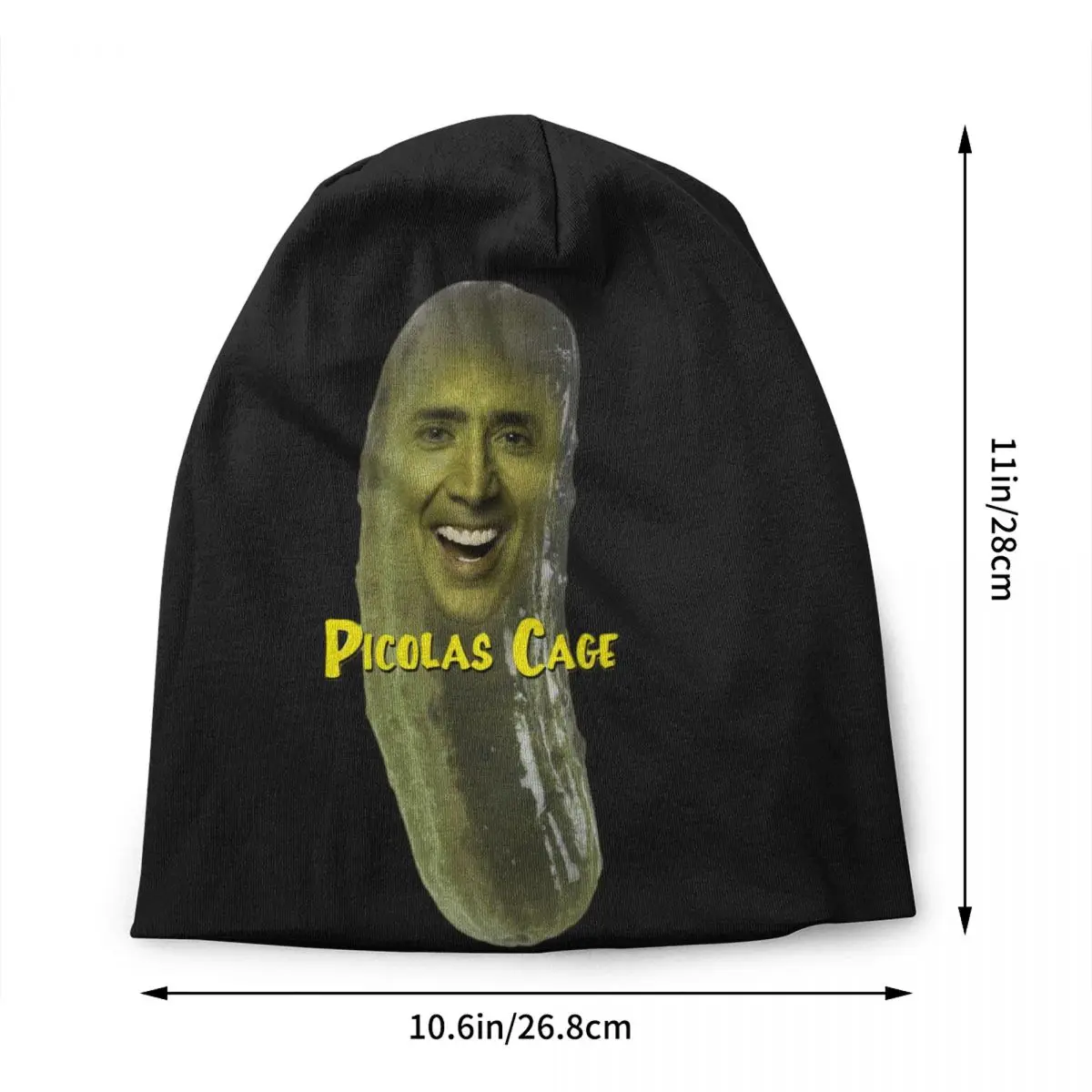 Picolas Nicolas Cage Skullies Beanies Caps Men Women Unisex Cool Winter Warm Knitting Hat Adult Bonnet Hats