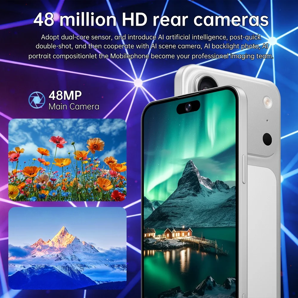 K-Touch Mobile Phones A17 Pro Max Smartphone 7.3 Inch Android 15 Global Version Cell Phone 16+48MP 5G Dual Card Dual Standby 7800mAh Global Version Cellphones