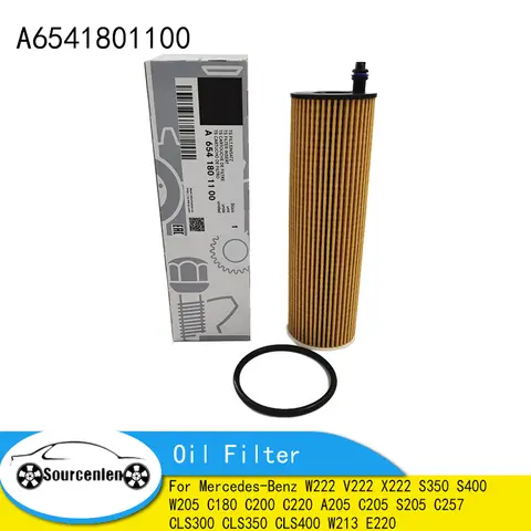 오일 필터 키트, 메르세데스 벤츠용, 메르세데스 벤츠 W222 V222 X222 S350 S400 W205 C180 C200 C220 A205 C205 S205 C257 CLS300 CLS350 CLS400 W213 E220 용
